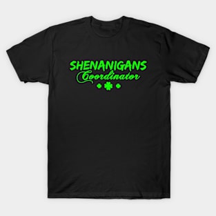 St Patrick's Day Women Men Shamrock Shenanigans Coordinator Teacher T-Shirt